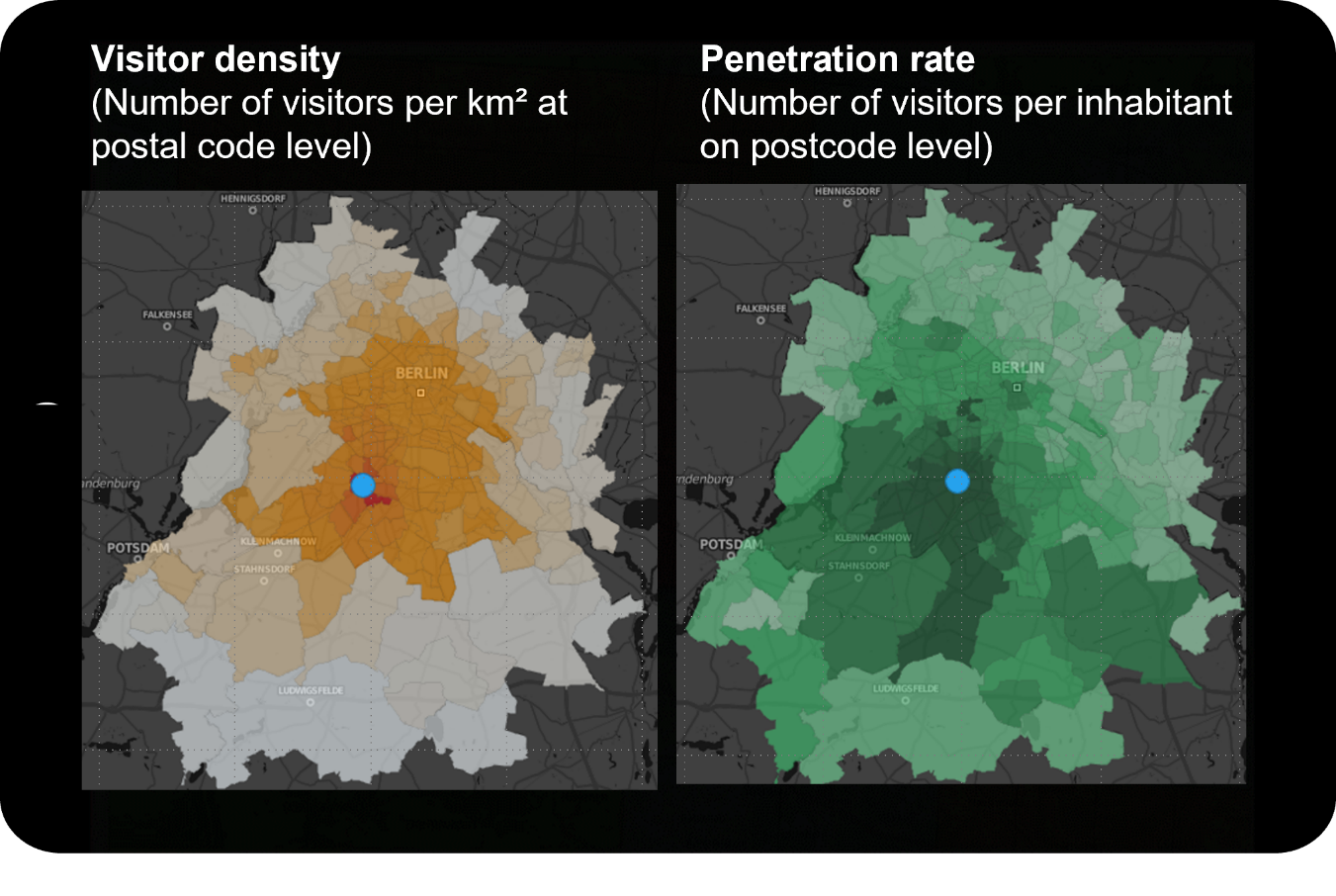 Visitor density information